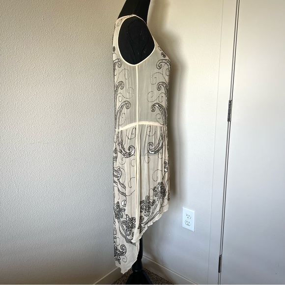 RARE • Free People X Haute Hippie Spin Me Right Round Sequin Sheer Dress • - Picture 9 of 11